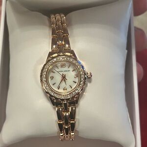 NIB Laura Ashley women’s rose gold tone bracelet watch
